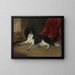 Un epagneul King Charles vicino a un camino - Ramsay Richard Reinagle — quadro incorniciato alla parete