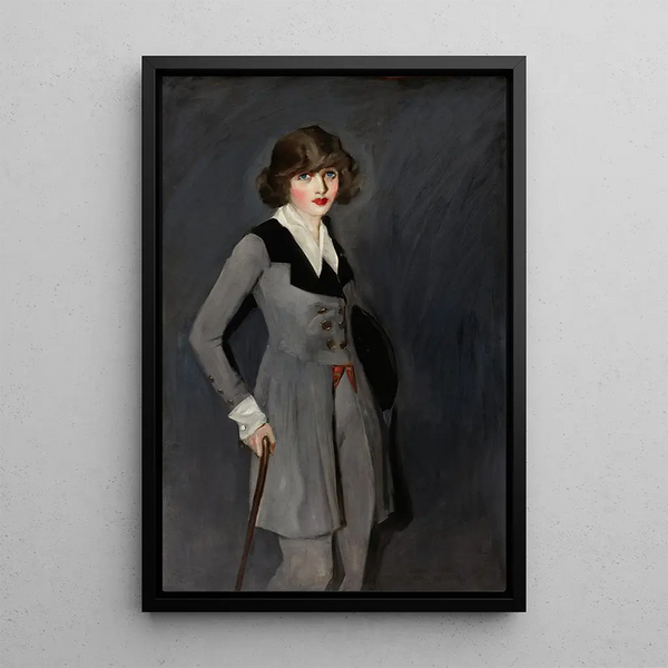 Mademoiselle Taylor - Randall Davey — framed artwork on a wall