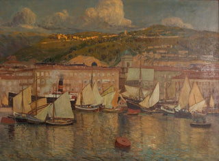 Raoul Frank - Sommerabend Hafen von Fiume.webp