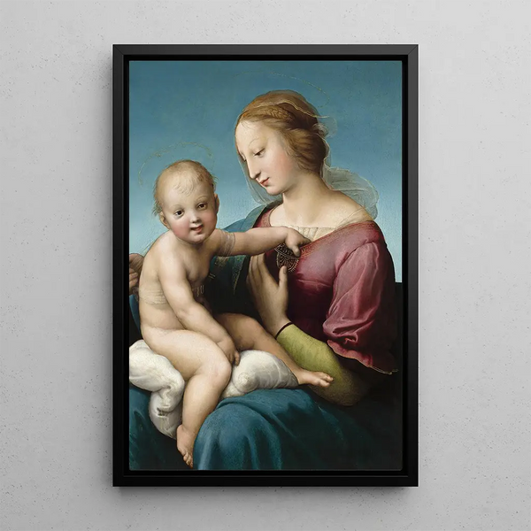 La Madone Niccolini-Cowper - Raphael — framed artwork on a wall