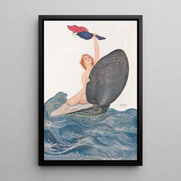 Vive la France - Raphael Kirchner — framed artwork on a wall