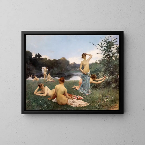 Sommer-Gemälde - Raphaël Collin — gerahmtes Bild an der Wand