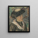 Junge Walliserin - Raphy Dallèves — gerahmtes Bild an der Wand