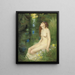 Eine Nymphe am Beckenrand - Reginald Granville Eves — gerahmtes Bild an der Wand