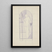 Back of a Nude Woman Standing - Reijer Stolk — framed artwork on a wall