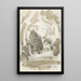 Covered gallery with figures and cart - Reijer Stolk — framed artwork on a wall