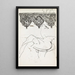 Bird, perhaps a swan - Reijer Stolk — framed artwork on a wall