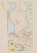 a seated man next to a nude woman lying on a bed - Reijer Stolk — artwork view
