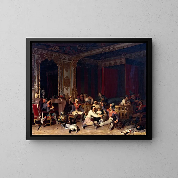 Quartier des soldats français - Reinhard Sebastian Zimmermann — gerahmtes Bild an der Wand