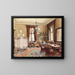 Salon interior - Reinhold Völkel — gerahmtes Bild an der Wand