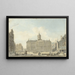 Amsterdam die Dam Platz mit dem Rathaus und der Waag - Reinier Vinkeles — gerahmtes Bild an der Wand
