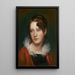 Portrait of Rosalba Peale - Rembrandt Peale — framed artwork on a wall