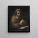 Ein älterer Mann im Gebet - Rembrandt van Rijn — gerahmtes Bild an der Wand