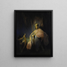 David, der Harfe spielt vor Saul - Rembrandt van Rijn — gerahmtes Bild an der Wand