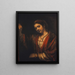 Portrait Hendrickje Stoffels - Rembrandt van Rijn — gerahmtes Bild an der Wand