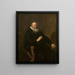 Ritratto di un ecclesiastico - Rembrandt van Rijn — quadro incorniciato alla parete