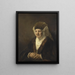 Portrait einer alten Frau - Rembrandt van Rijn — gerahmtes Bild an der Wand