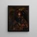 Il cavaliere con falco - Rembrandt van Rijn — quadro incorniciato alla parete