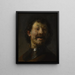 L'homme qui rit - Rembrandt van Rijn — gerahmtes Bild an der Wand