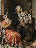 Tobie e Anna con il bambino - Rembrandt van Rijn — vista dell’opera