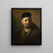 Tronie eines alten Mannes - Rembrandt van Rijn — gerahmtes Bild an der Wand