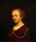 Junge Frau mit einer Goldkette - Rembrandt van Rijn — Ansicht des Kunstwerks