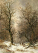 Bûcherons dans une forêt d'hiver - Remigius Adrianus van Haanen — artwork view