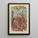 Jesus Consoles the Women Who Mourn for Him - Remondini Family — framed artwork on a wall
