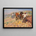 Labourage dans le Vaucluse - René Auguste Seyssaud — gerahmtes Bild an der Wand