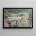 Villa italienisch - René Marjolin — gerahmtes Bild an der Wand