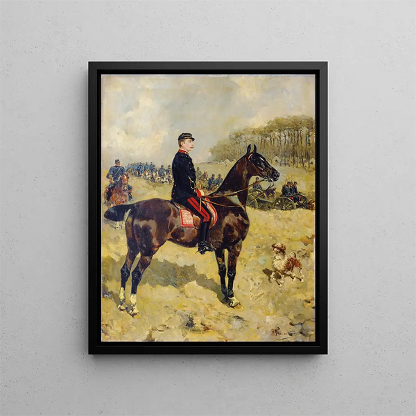 Ren Princeteau - The Major Jules Tardiveau During An Inspection.webp