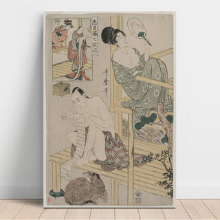 Reproduction Acte VII de la série Le Trésor des loyaux vassaux - Kitagawa Utamaro
