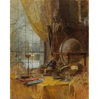 Reproduction Atelieransicht - Carl Moll