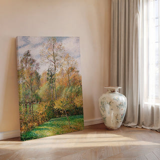 Reproduction Automne, Peupliers, Eragny - Camille Pissarro