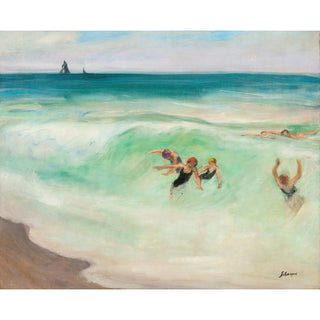 Reproduction Baigneurs dans la Vague - Henri Lebasque