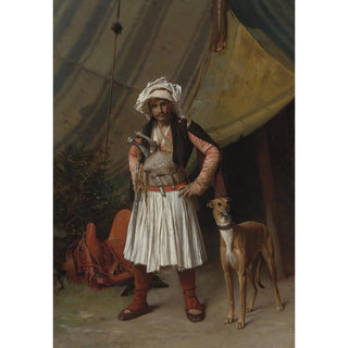 Reproduction Bashi-Bazouk et son chien - Jean-Léon Gérôme