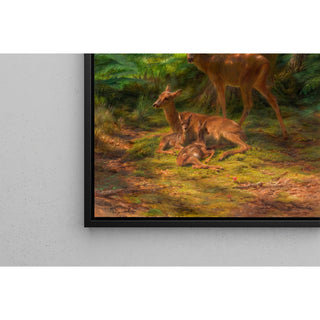 Reproduction Biches et cerf au repos - Rosa Bonheur