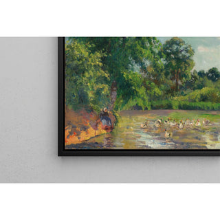 Reproduction Canards sur l'Étang de Montfoucault - Camille Pissarro