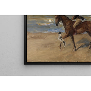 Reproduction Cavalier sur la plage - Max Liebermann