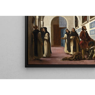 Reproduction Christophe Colomb et son fils à La Rábida - Eugène Delacroix