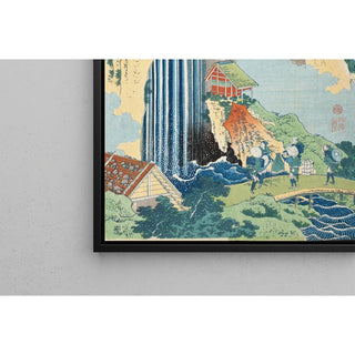 Reproduction Chutes d'Ono sur le Kisokaidō - Katsushika Hokusai