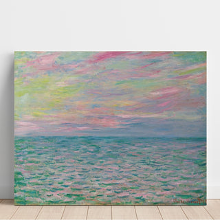 Reproduction Coucher de Soleil à Pourville, Pleine Mer - Claude Monet