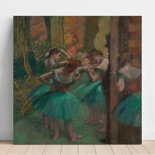 Reproduction Danseuses, roses et vertes - Edgar Degas