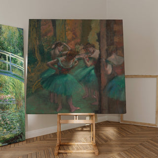 Reproduction Danseuses, roses et vertes - Edgar Degas