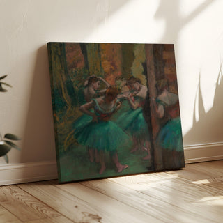 Reproduction Danseuses, roses et vertes - Edgar Degas