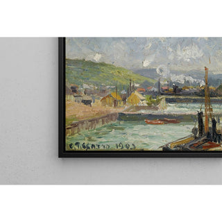 Reproduction Darse de Pêche et Bassin Duquesne, Dieppe - Camille Pissarro