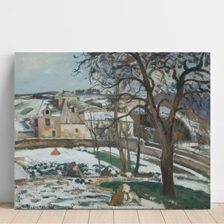 Reproduction Effet de Neige à L'Hermitage, Pontoise - Camille Pissarro