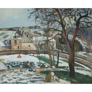 Reproduction Effet de Neige à L'Hermitage, Pontoise - Camille Pissarro