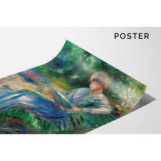 Reproduction Femme Lisant sur un Banc - Pierre-Auguste Renoir