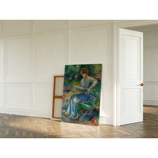 Reproduction Femme Lisant sur un Banc - Pierre-Auguste Renoir